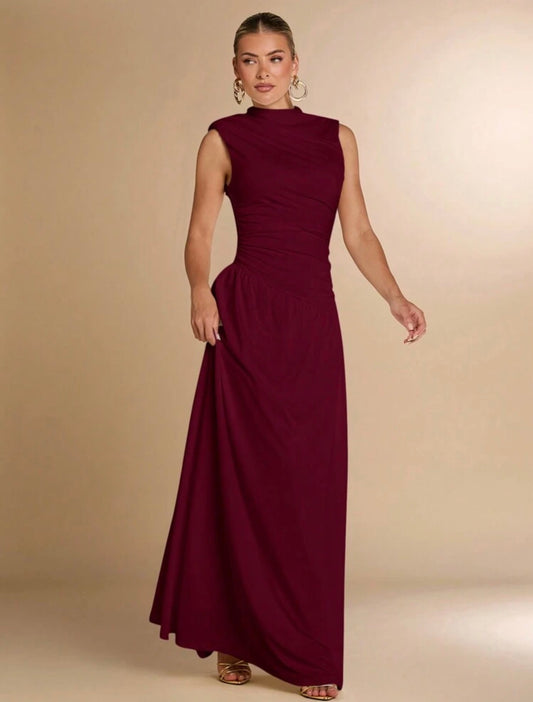 Vestido burgundy largo