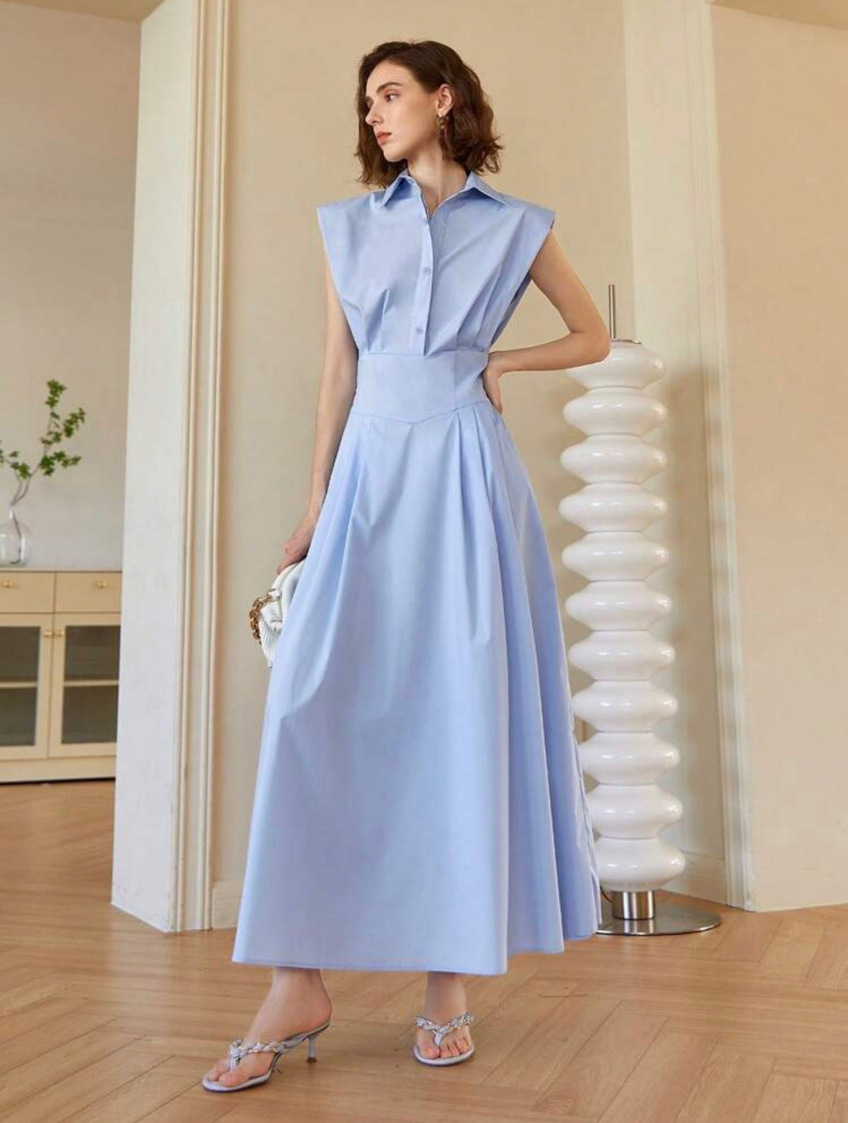 Vestido Amelia azul celeste