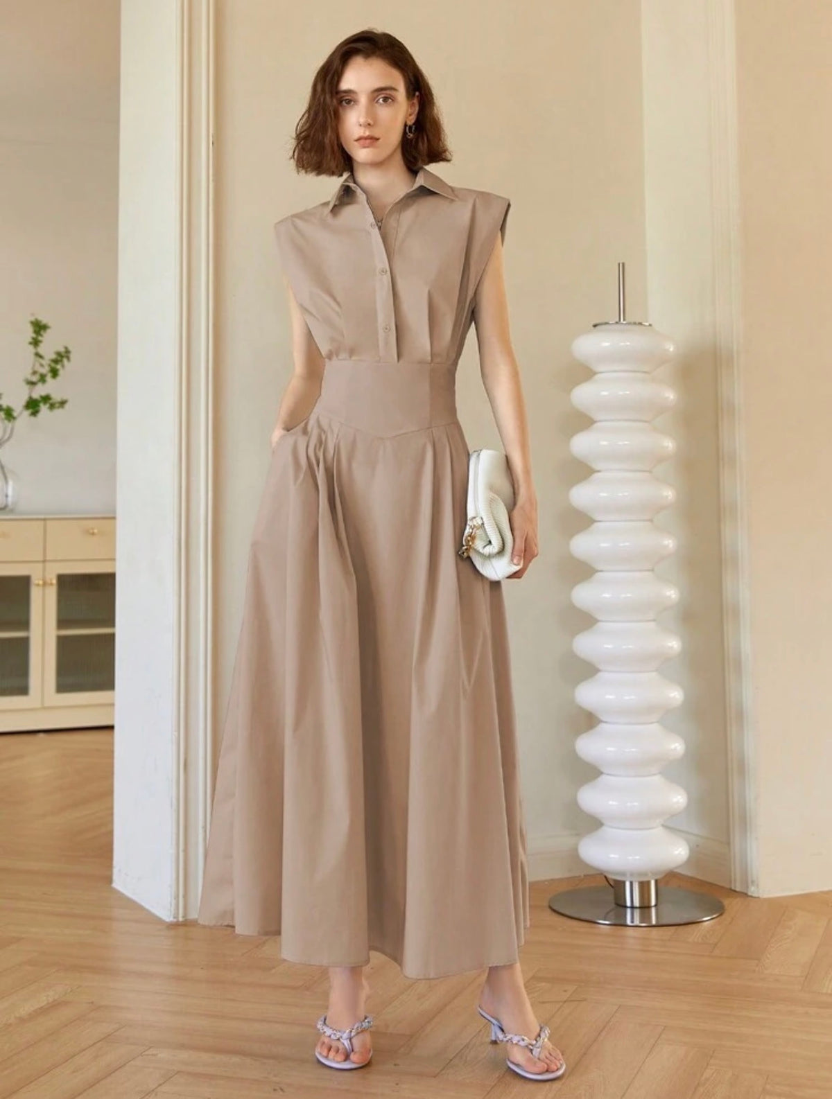 Vestido Amelia beige arena