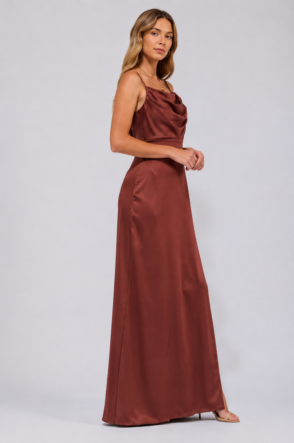 Vestido burgundy elegante