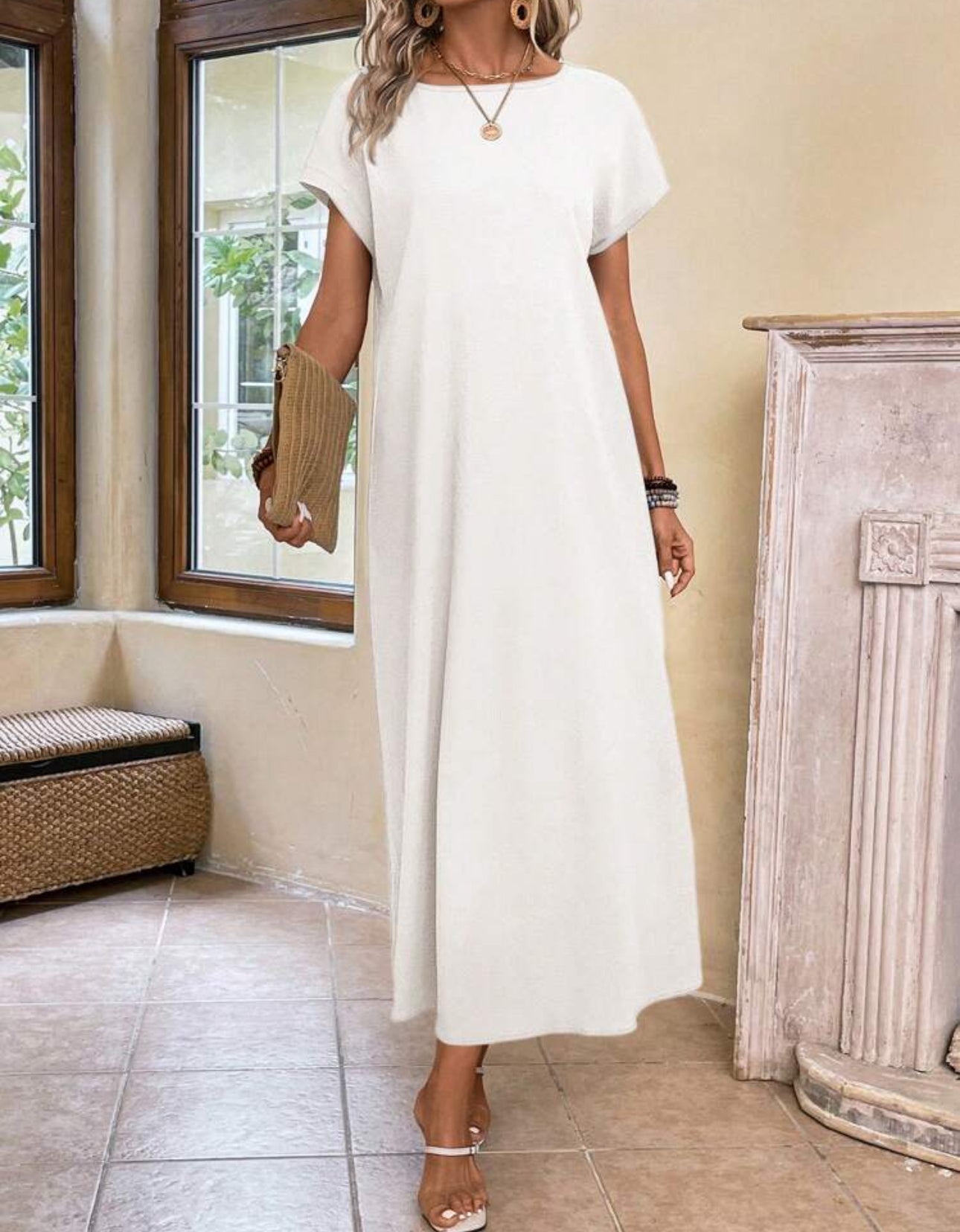 Vestido blanco largo