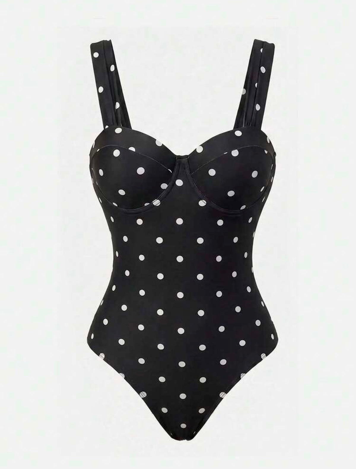 Conjunto Traje de baño con falda polka dot (dos piezas)