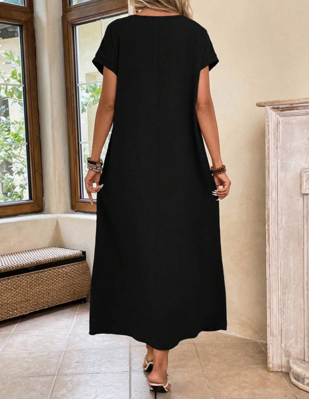 Vestido negro largo