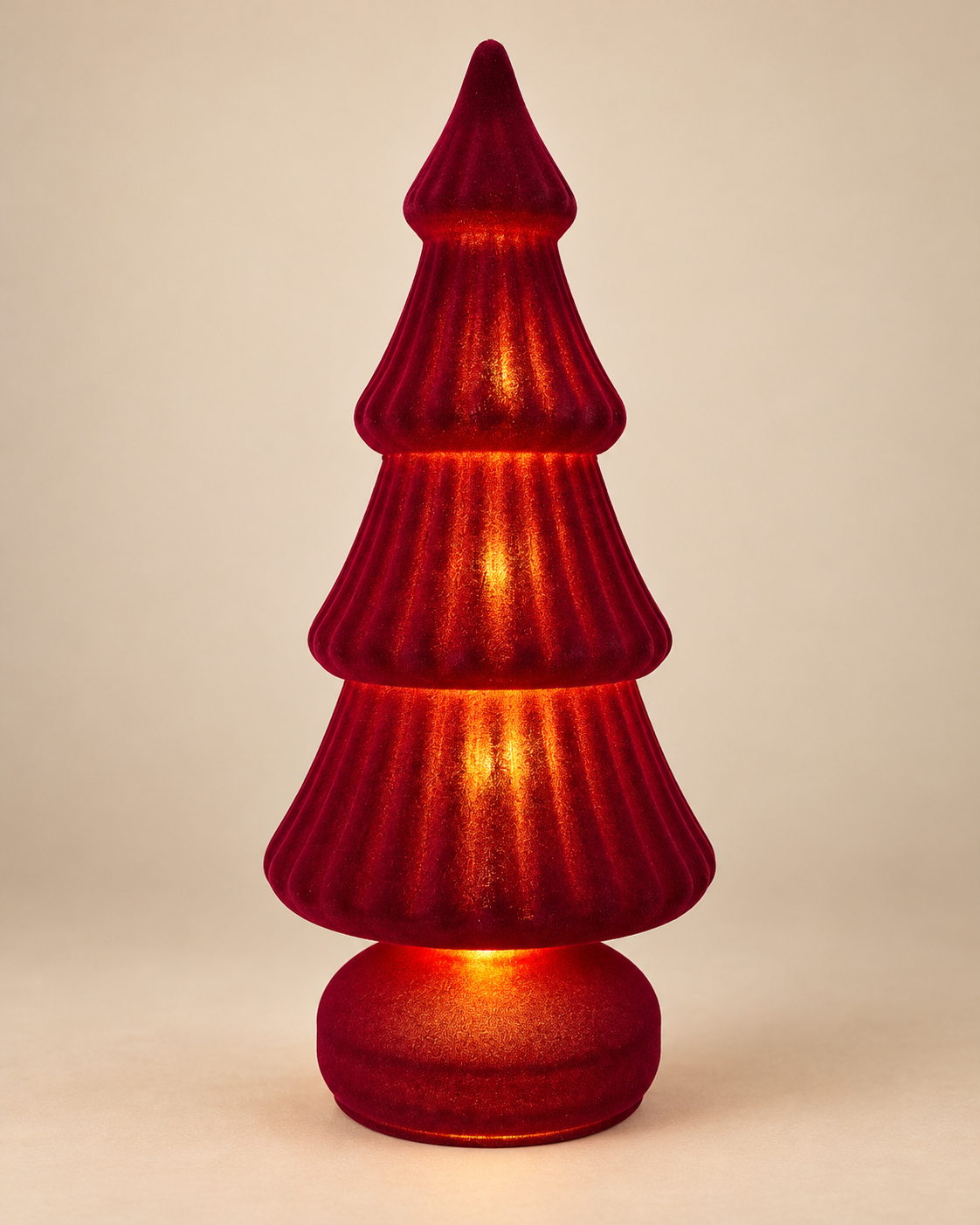 Arbolito Navideño Rojo Velvet 26 cm