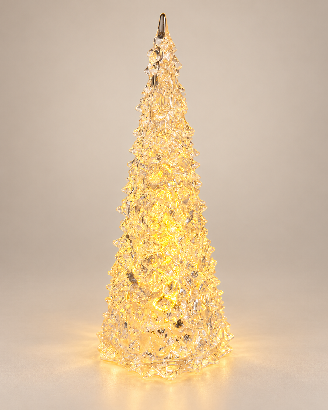Árbol Navideño de Cristal Iluminado