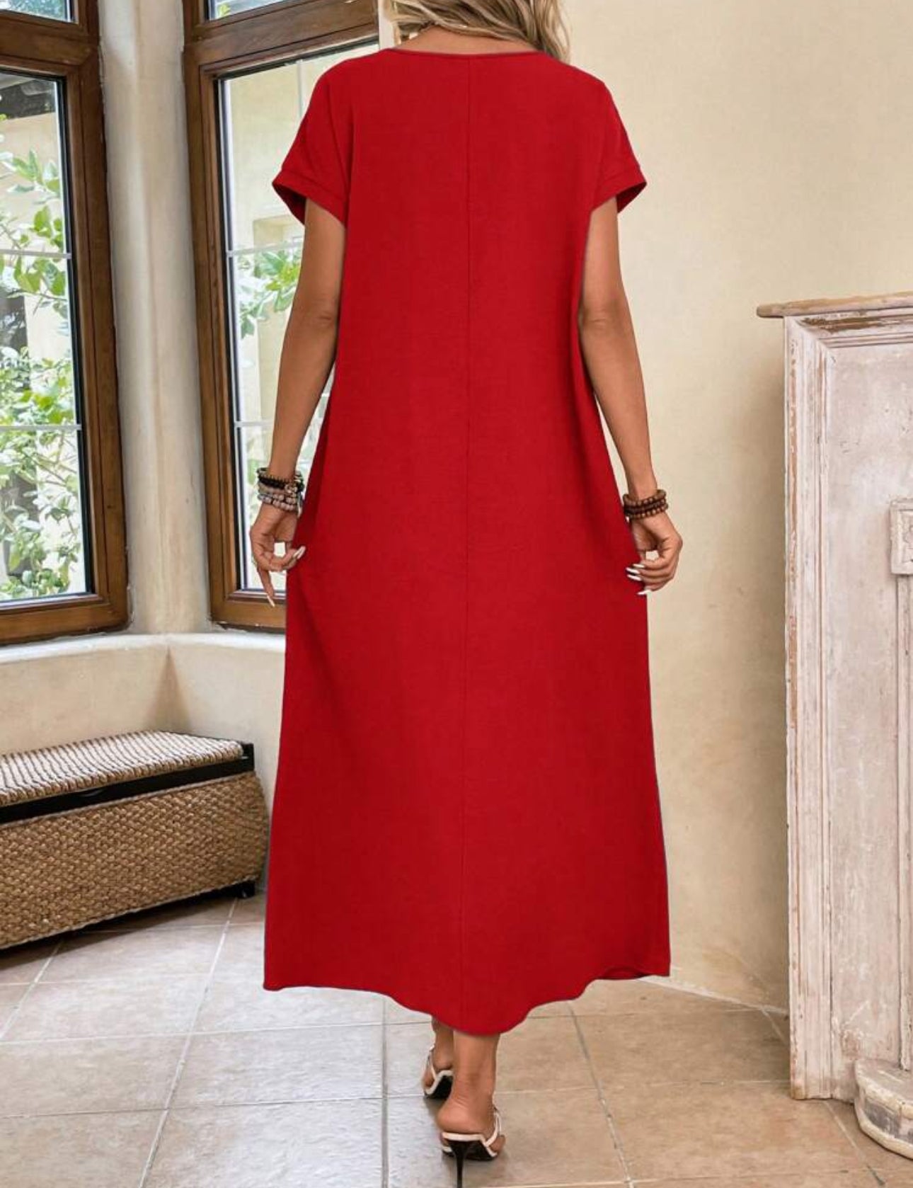 Vestido rojo largo