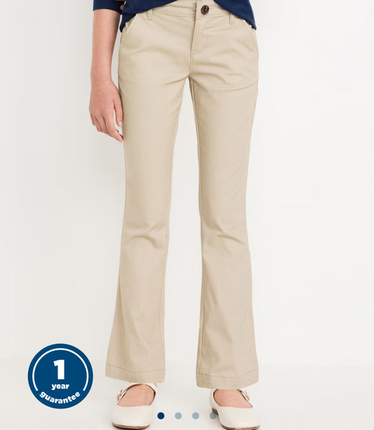 Pantalón boot cut stretch beige Old Navy