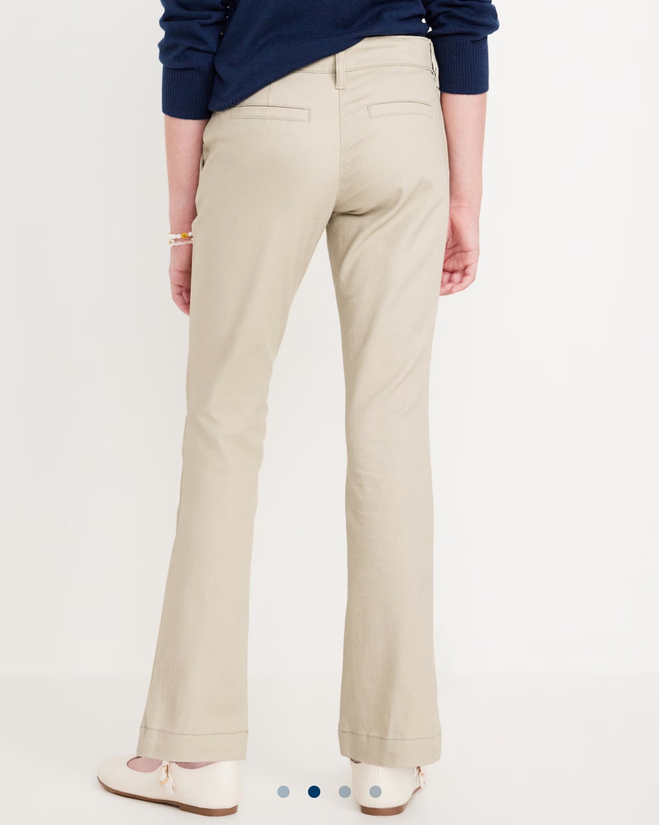 Pantalón boot cut stretch beige Old Navy
