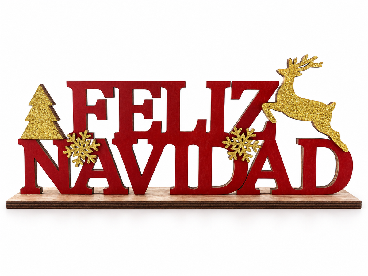 Letrero Feliz Navidad 30*11cm