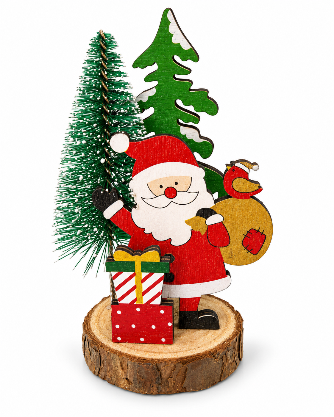 Adorno árbol con figuras de Navidad pequeño