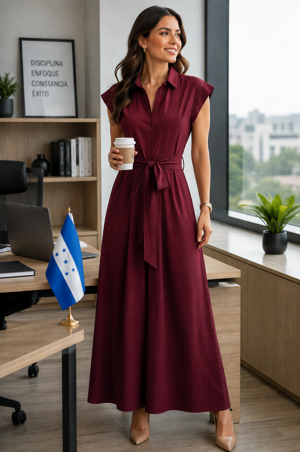 Vestido rojo LOFT