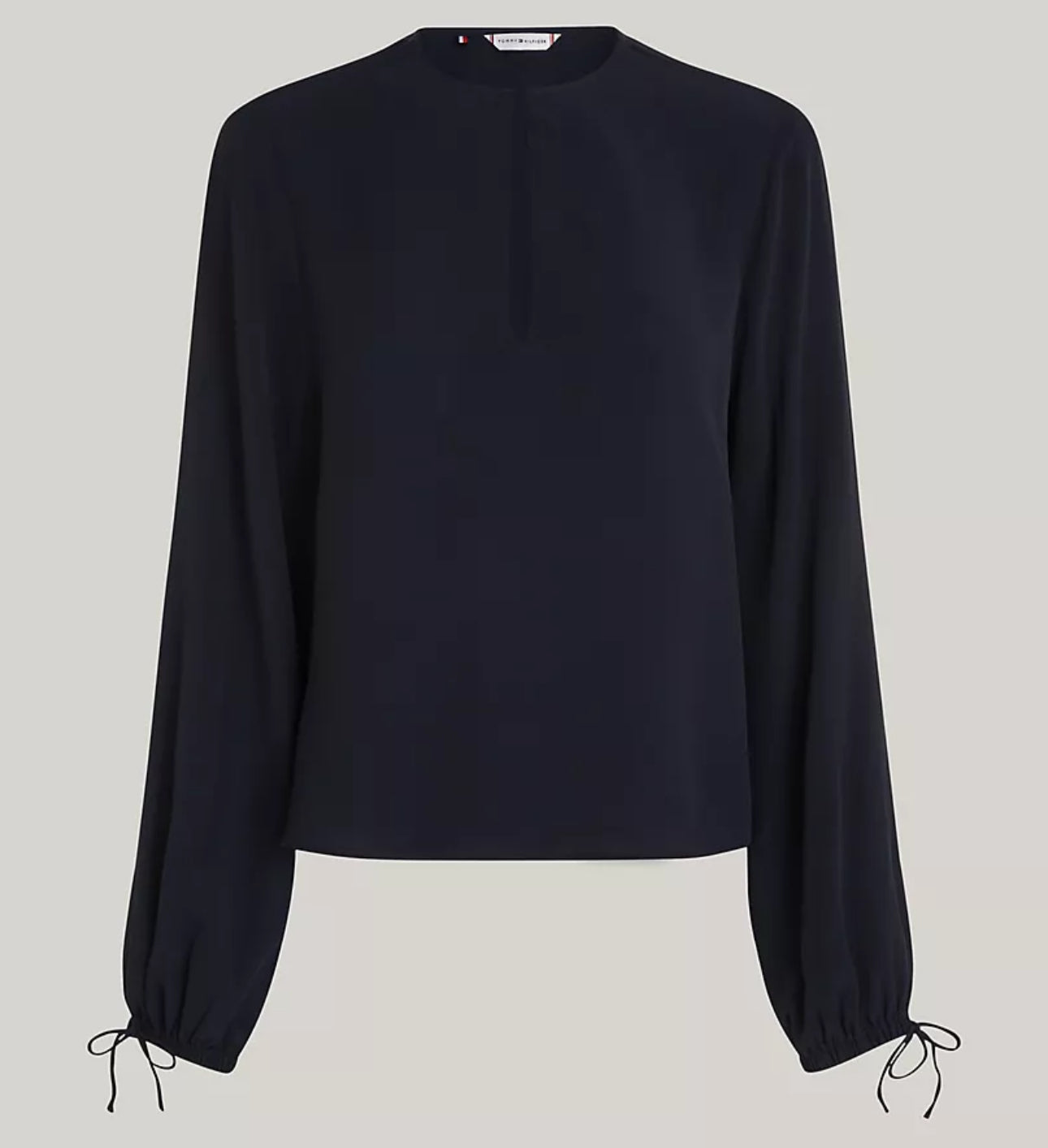 Camisa azul Tommy Hilfiger - relaxed fit crepe blouse