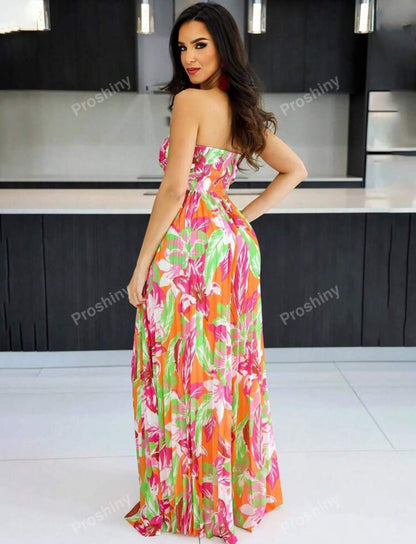 Jumpsuit con estampado floral rosado