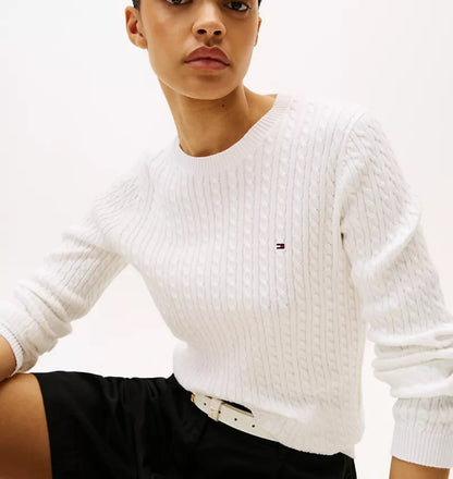 Sueter de punto color blanco