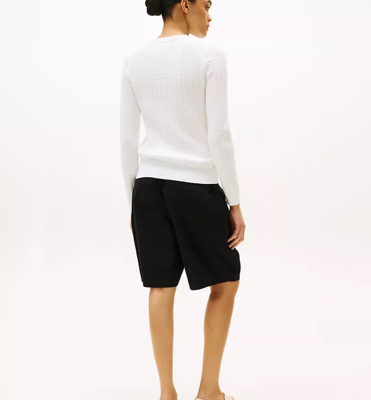 Sueter de punto color blanco