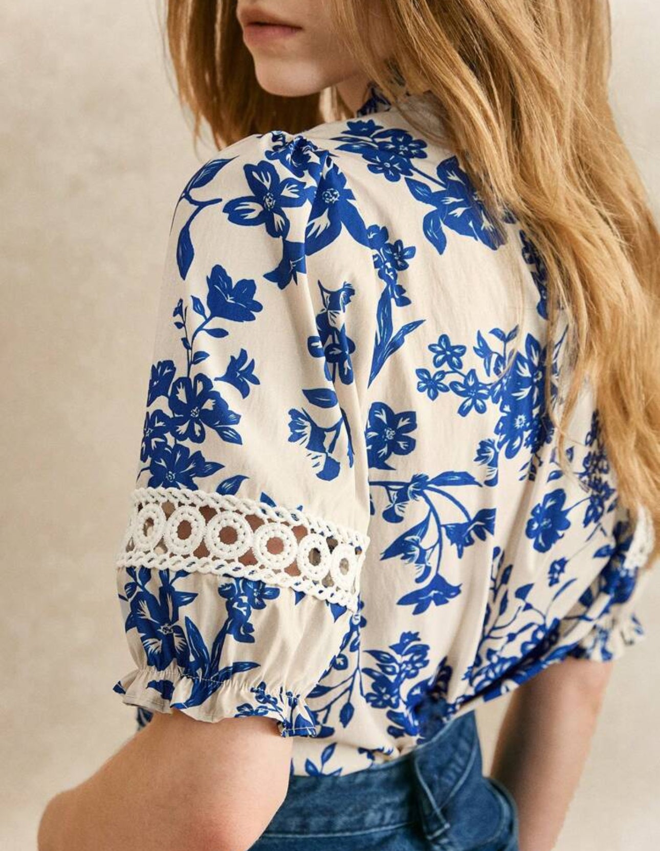 Camisa manga corta estampado floral
