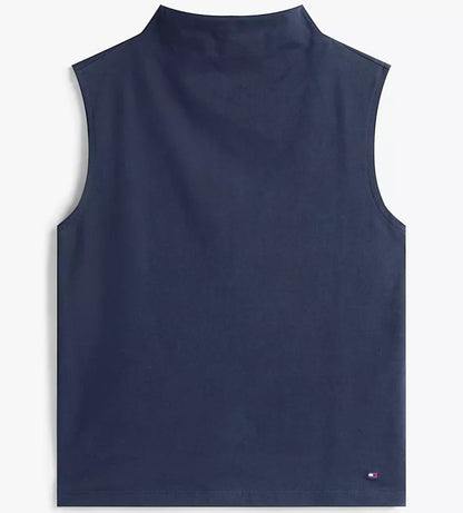 Camisa azul marino Tommy Hilfiger mockneck