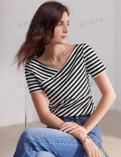Camisa con estampado de rayas