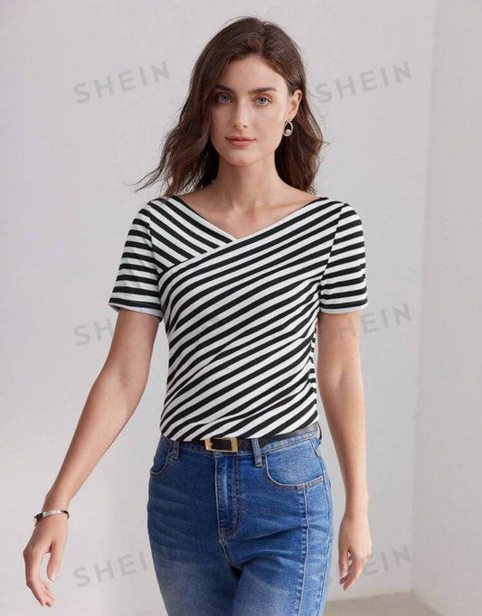 Camisa con estampado de rayas