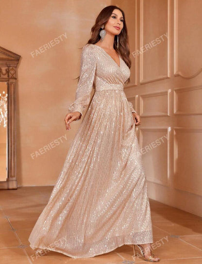 Vestido de fiesta cuello cruzado