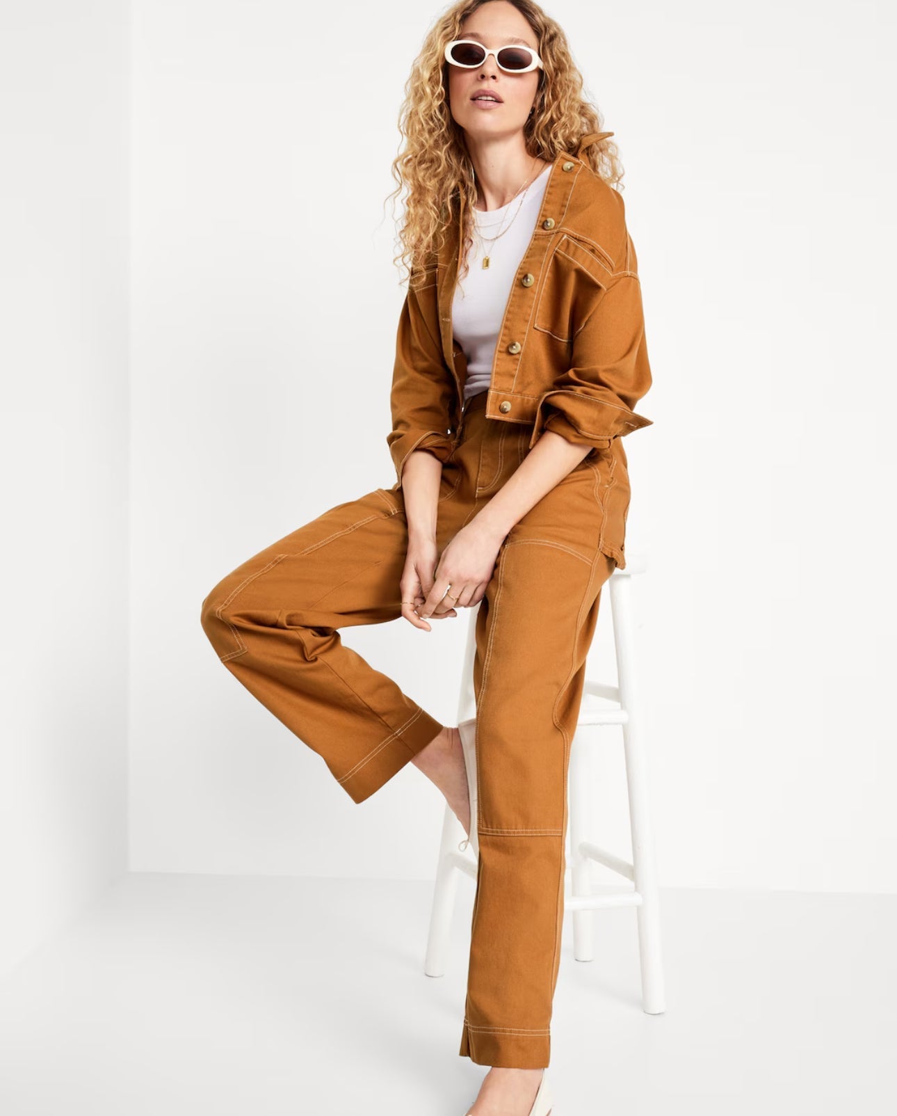 Pantalón high-waisted utility