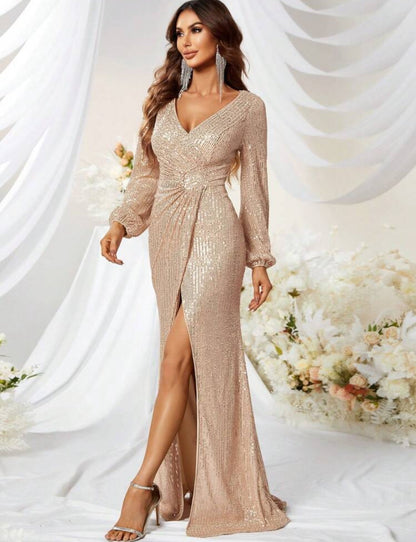 Vestido cuello en V