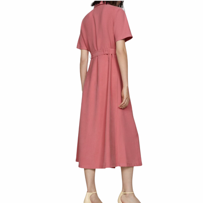 Vestido camisero lazo
