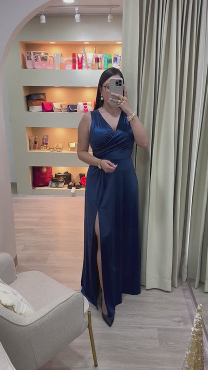 Vestido elegante azul