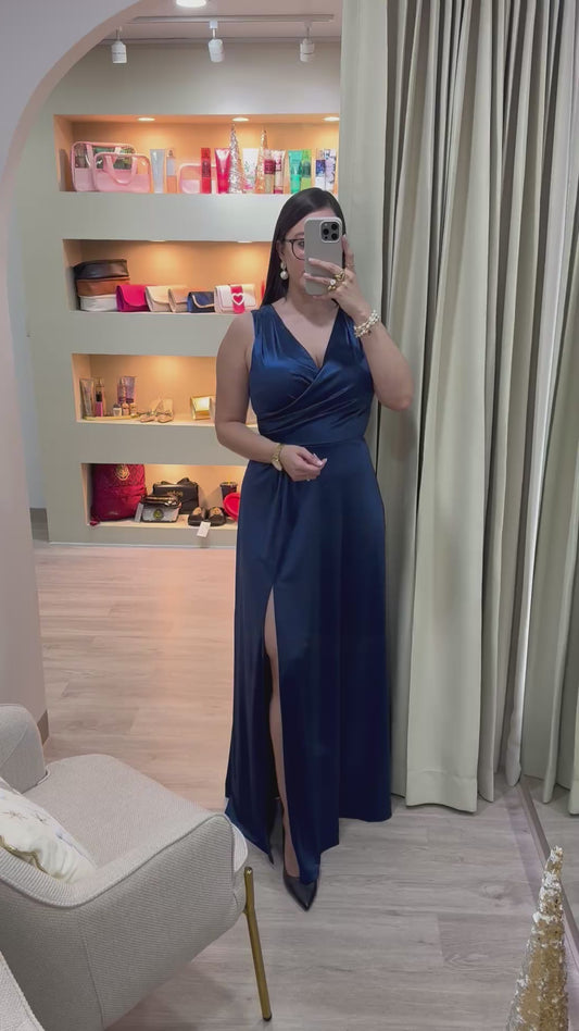 Vestido elegante azul