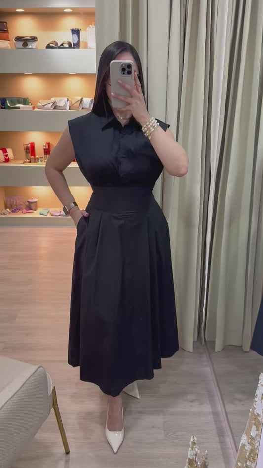 Vestido elegante color negro