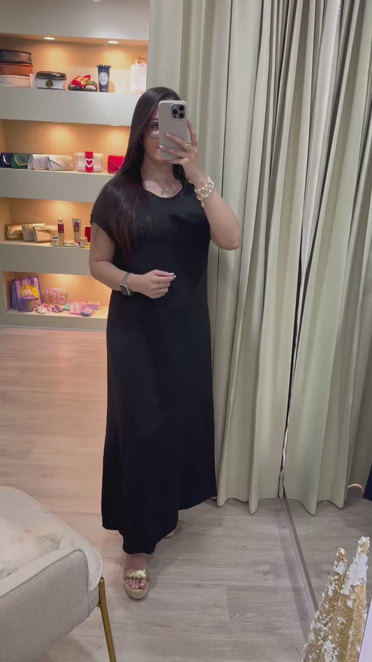 Vestido negro largo