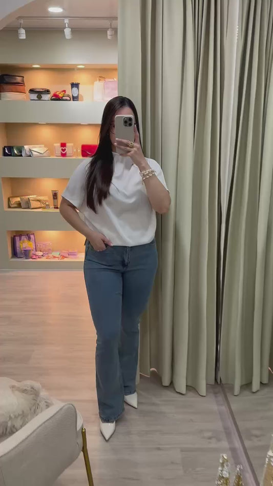 Flare jean claro