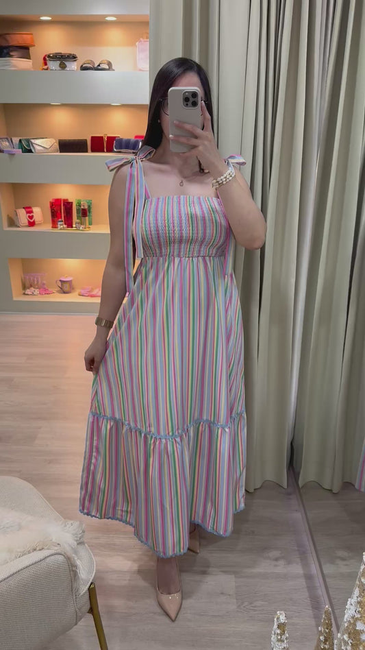 Vestido multicolor