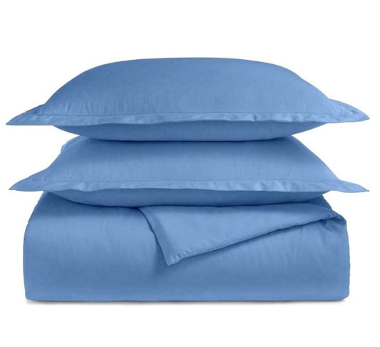 Charter Club Damask Solid 3 Piece King Duvet Set Marina Blue, Azul, 3 Piezas, King