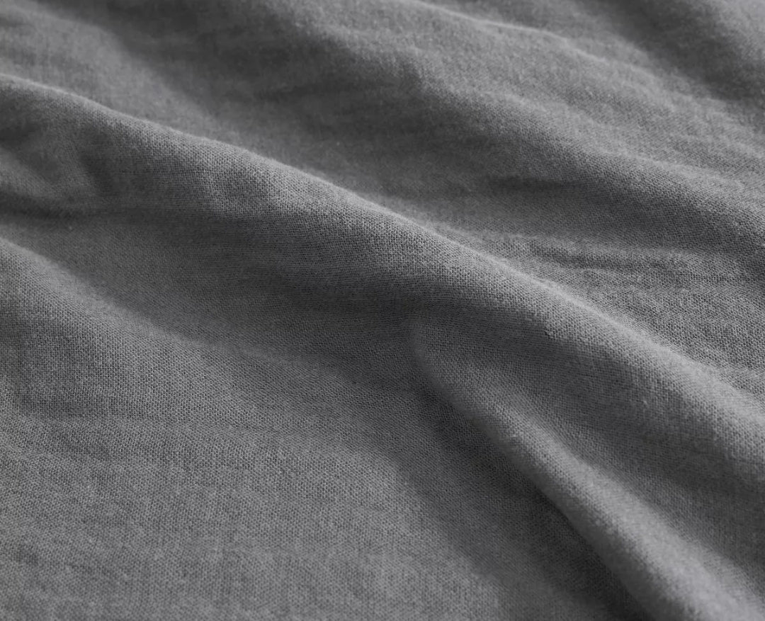 100% Cotton Gauze Bed Blanket - Clean Spaces, 1 cobija, Gris, Queen