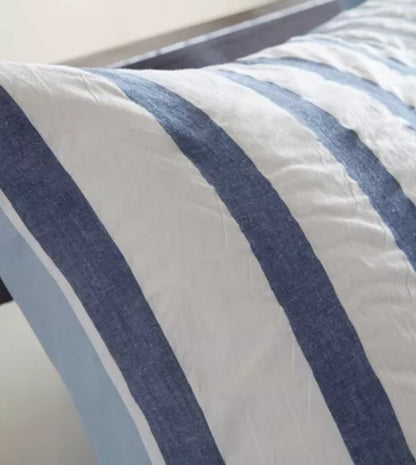 Ink Ivy Comforter Set, Queen, 3 Piezas, Azul