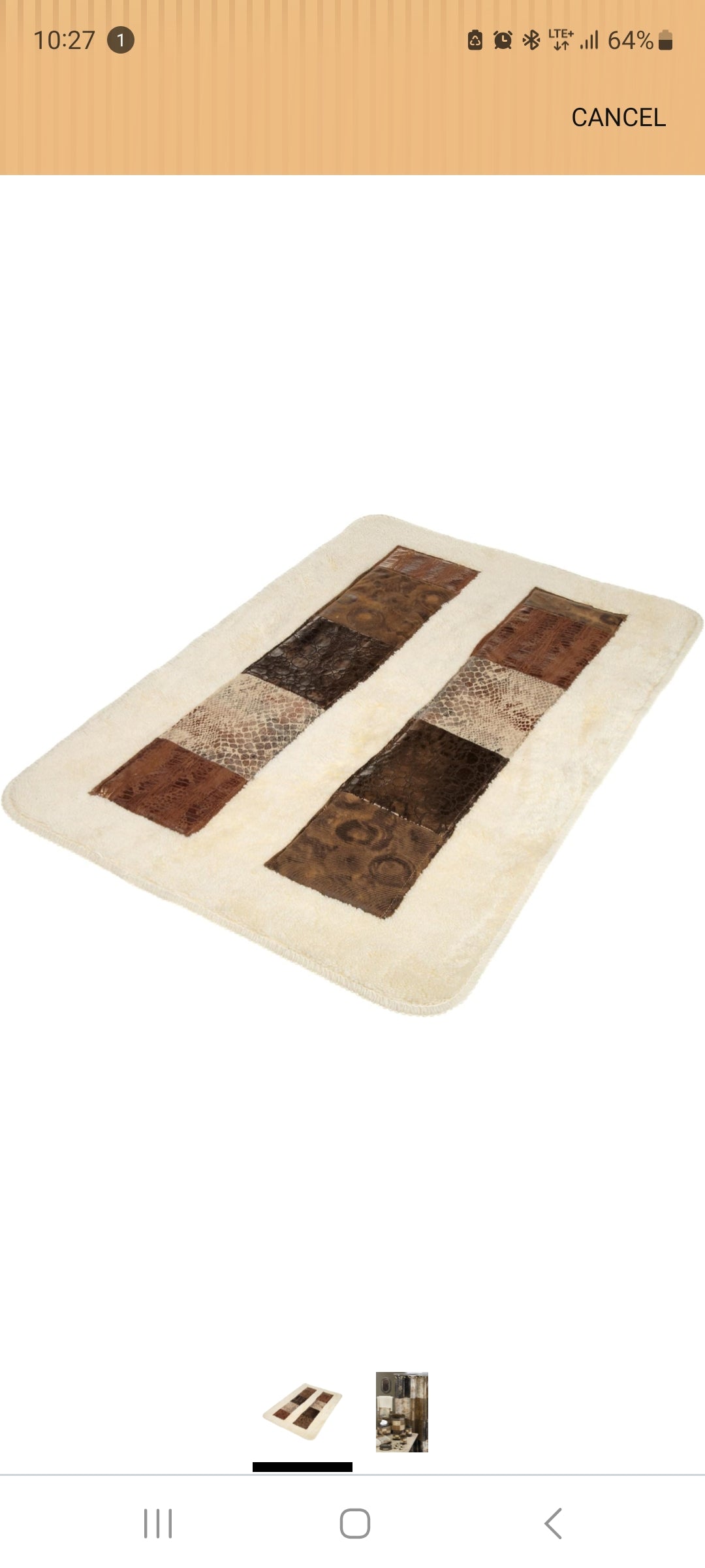 1 Alfombra de Baño Popular Bath Bath Rug, Zambia Collection
