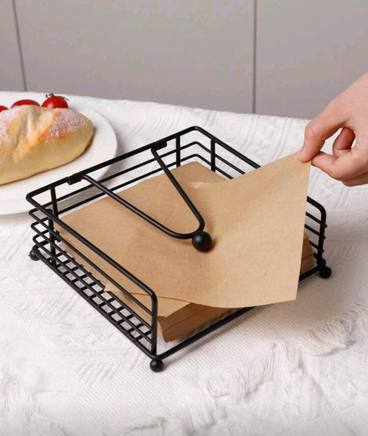 Servilletero Negro de Hierro