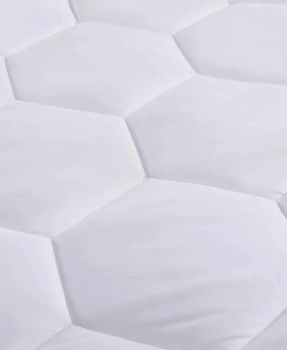 Royal Luxe
Classic Quilted Down Alternative Mattress Pads, Protector de colchón con acolchonamiento extra, Blanco, Full 54" x 75" + 12"