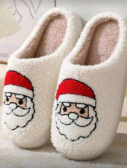 Pantuflas Navideñas de Santa Claus