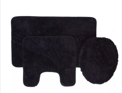 Florence Bathroom Rug Set, 3 Piezas, Negro