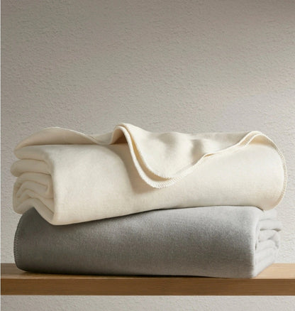 Croscill Andaz Solid Cotton Blanket, 1 Cobija Blanca Queen