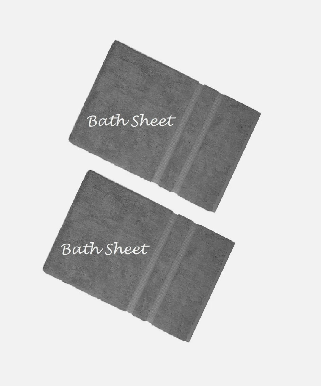 2 Toallas de Mano SMOKE GRAY Charter Club Elite 100% Hygro Cotton 33x64 inch BATH SHEETS