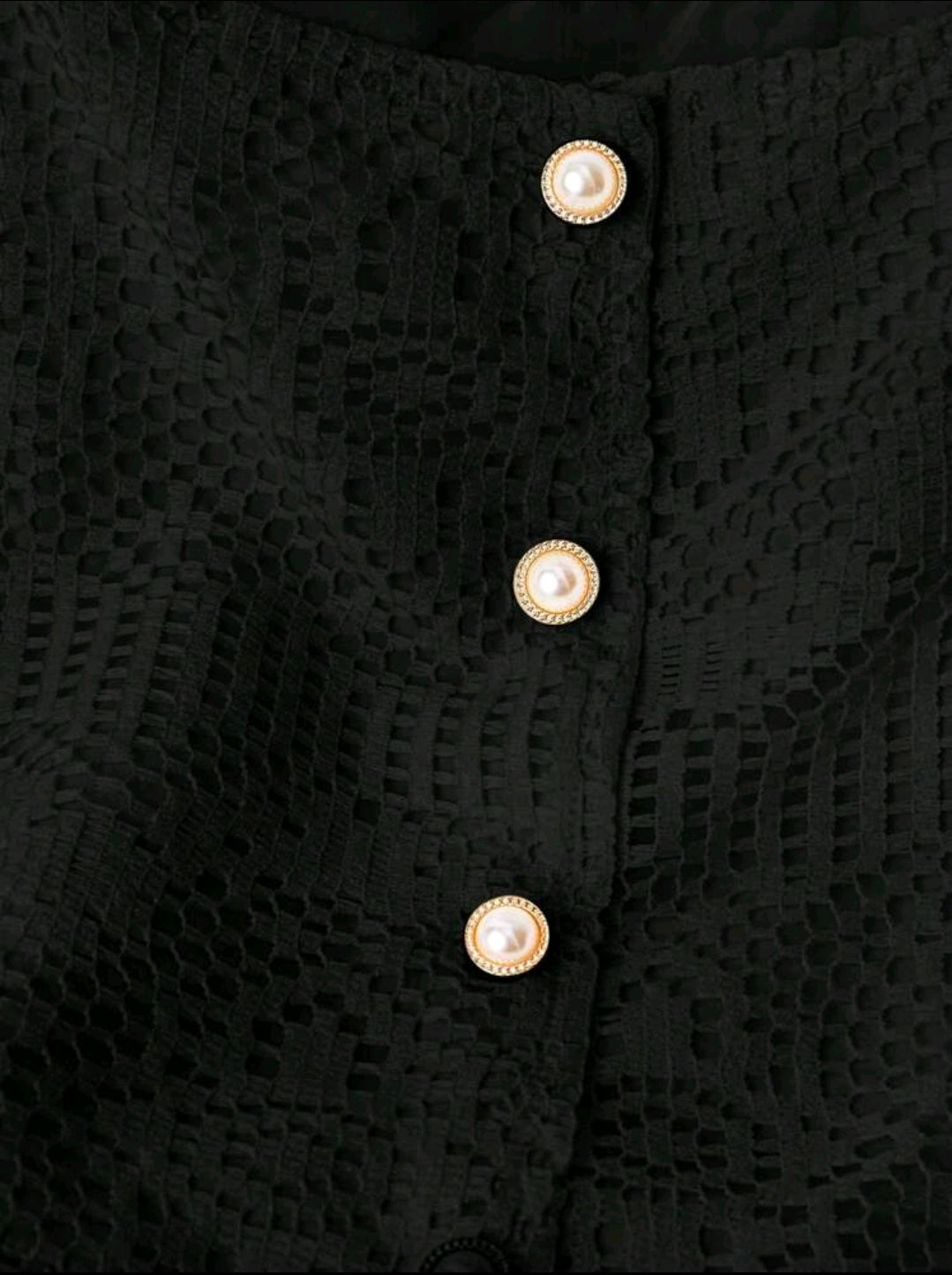 Set negro de 2 piezas con top y falda