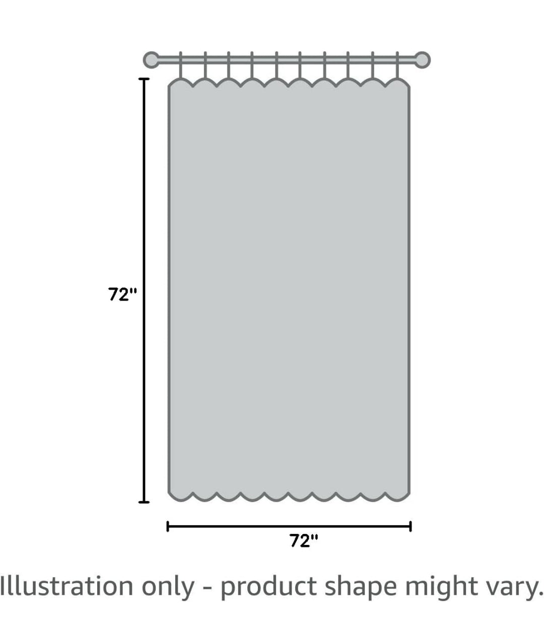 Madison Park Metro Bathroom Shower, Textured Woven Clipped Design Modern Mid-Century Privacy Bath Fabric Curtains, 72"x72", Blanco, 1 Cortina de Baño