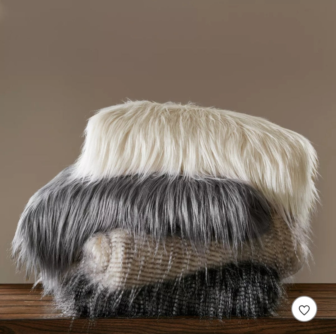 Madison Park 50"x60" Adelaide Faux Fur Throw Blanket - 1 colcha, estándar