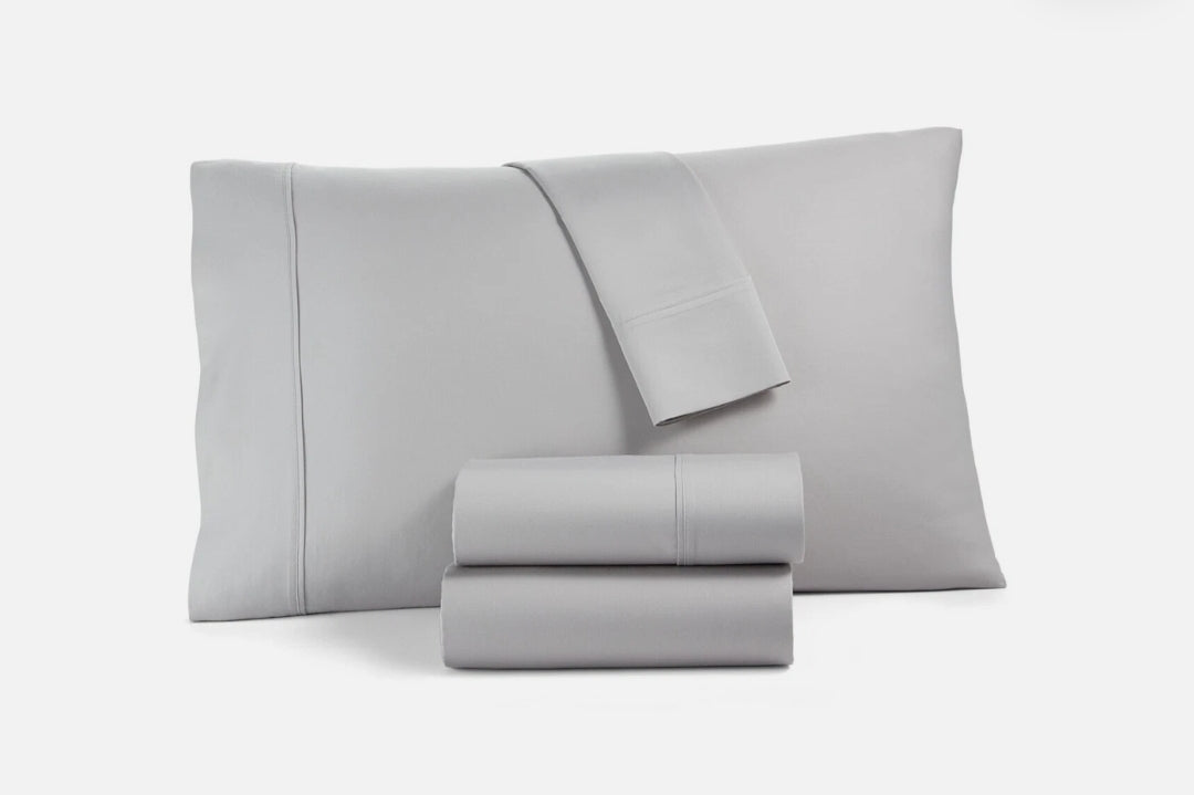 Tranquil Home Willow 1200 Thread Count Queen Sheet Set, Blanco, 4 Piezas, Queen Color Blanco