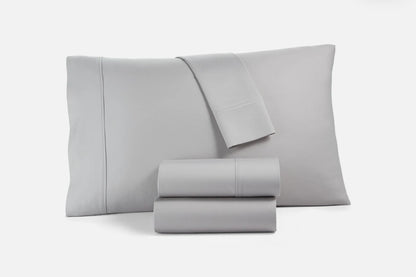 Tranquil Home Willow 1200 Thread Count Queen Sheet Set, Blanco, 4 Piezas, Queen Color Blanco