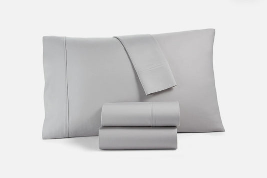 Tranquil Home Willow 1200 Thread Count Queen Sheet Set, Blanco, 4 Piezas, Queen Color Blanco