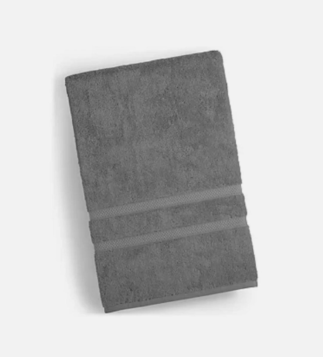 2 Toallas de Mano SMOKE GRAY Charter Club Elite 100% Hygro Cotton 33x64 inch BATH SHEETS